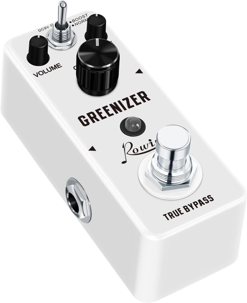 IOppWin Rowin Compact Tube Screamer-Style Overdrive Pedal - Greenizer Dist with Normal/Boost Modes, True Bypass, Metal Shell for Beginners - Dynamic Tube-Like Distortion & Clean Boost - Image 3